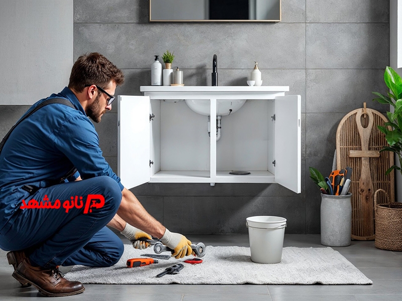 عکس-بازکردن-لوله-حمام در مشهد
